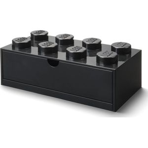 Lego Opbergbox Bureaulade Brick 8 Kunststof Zwart