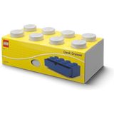 LEGO Opbergbox Bureaulade Brick 8 Kunststof Grijs