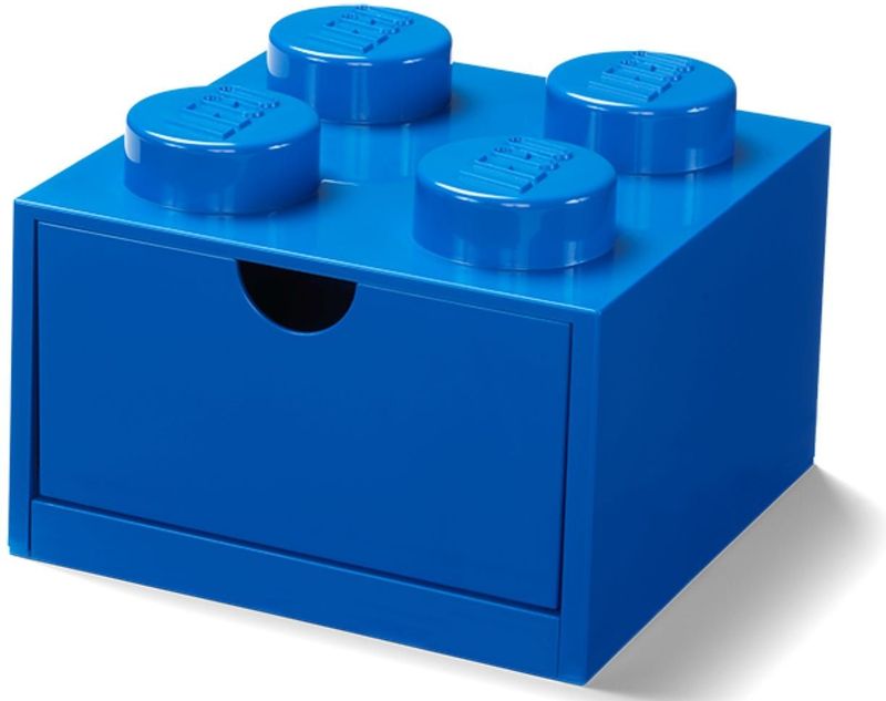 Lego - Opbergbox Bureaulade Brick 4 - Kunststof - Blauw