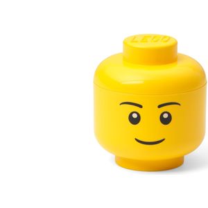 Opbergbox LEGO Hoofd Boy Mini Geel