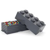 Lego - Opbergbox Brick 8 - Grijs - Polypropyleen