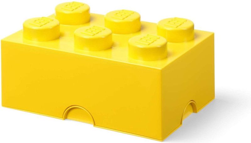 Lego - Opbergbox Brick 6 - Nylon - Geel