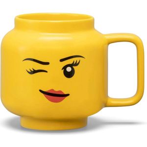 LEGO Keramische Mok Hoofd Winky 530 ml Aardewerk Geel