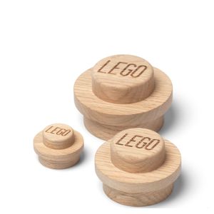 Lego Wooden Collection - Wood Wall Hanger Set of 3 Pieces