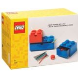 Opbergbox Bureaulade Brick Color, Set van 3 Stuks - LEGO