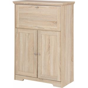 Nanna|Secretaire Eiken 3 Deurs