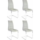 INOSIGN Freischwinger »Lola«, (Set), 4 St., Kunstleder, 2 oder 4 Stück, Bezug in Kunstleder oder Samtsoff, chrom Metallgestell