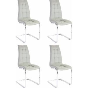 INOSIGN Freischwinger »Lola«, (Set), 4 St., Kunstleder, 2 oder 4 Stück, Bezug in Kunstleder oder Samtsoff, chrom Metallgestell