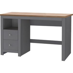 Emerald|Bureau met 2 deuren in eiken grijs