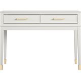 CosmoLiving by Cosmopolitan Konsolentisch »Westerleigh«, (1 St.), mit 2 Schubladen, pflegeleichtes MDF, Beine aus Massivholz, Höhe 76 cm