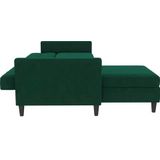 Dorel Home Ecksofa »Hartford II«, mit Bettfunktion und Stauraum, Recamiere beidseitig montierbar
