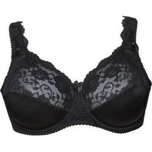 Plaisir - Beate - BH - Zwart - Grote Maat - Gevoerd met Beugel