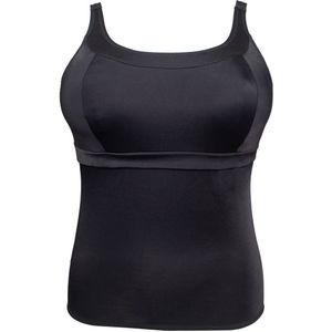 Plaisir - Voorgevormde Tankini Bikinitop - Zwart
