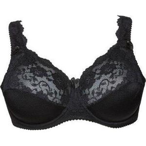Plaisir - Beate - Beugel BH - Zwart - Grote Maat