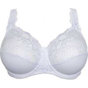 Plaisir - Beate - Beugel BH - Wit - Grote Maat