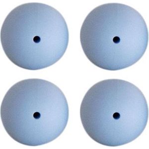 Go Handmade Siliconen Kralen 4 Stuks 32 Baby Blue