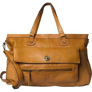 Pieces Totally Royal Leather Bag Bruin