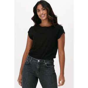 CC Heart Basic T-shirt Tops T-shirts Dames - Shirt - Zwart