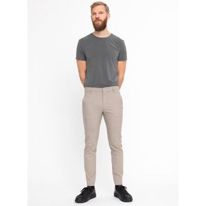 Plain JOSH 438 DARK SAND MELANGE heren broek beige (Maat: 28-32)