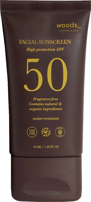 woods_ copenhagen FACIAL SUNSCREEN SPF 50 50 ml