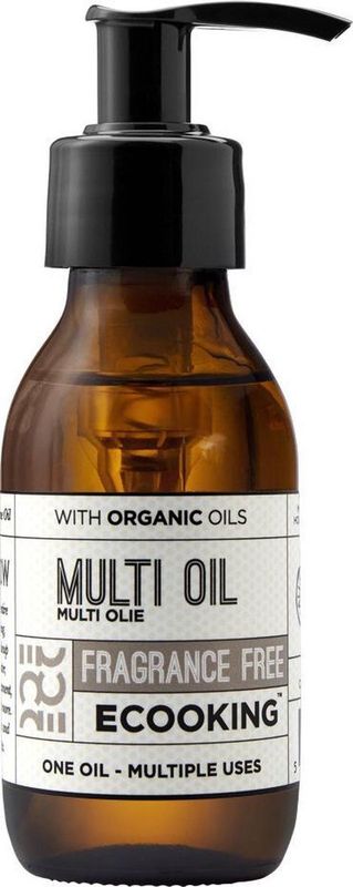 Ecooking Multi Oil – 100 ml – Parfumvrije 3-in-1 Verzorgingsolie voor Lichaam, Gezicht & Haar – Hydraterend & Verzachtend – Ideaal als Make-up Remover, Scheerolie & Massageolie – Vegan & Dermatologisch Getest – Voor Alle Huidtypes – Zachte Formule