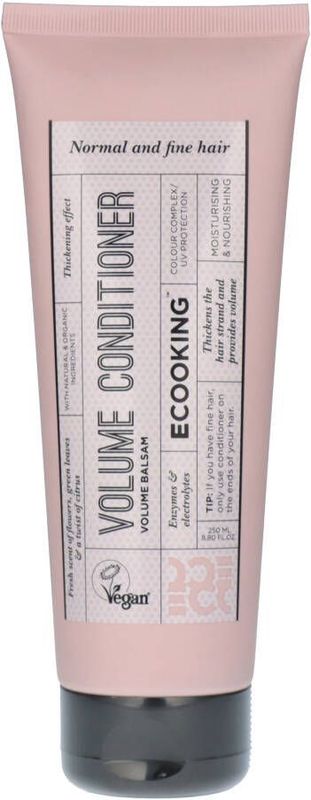 Ecooking - Volume Conditioner - Conditioner - Voor Normaal en Fijn Haar - Vegan