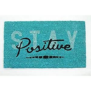 La Finesse Decoratief Coir Ingang Deur Mat, Stay Positive, 70 cm x 40 cm