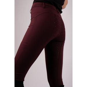 Montar Rijbroek Crystal Full Grip Kids Plum - 152