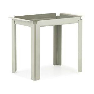 Normann Copenhagen Box tafel, staal, cementgrijs, 47,5 x 60 x 33 cm