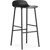 Barstoel Normann Copenhagen Form Steel 75 cm Black