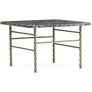 Normann Copenhagen Terra tafel, staal, groen, 36x55xD55cm