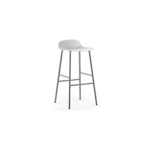 Barstoel Normann Copenhagen Form Chrome 75 cm White