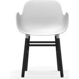 Stoel Normann Copenhagen Form Armchair Black Oak White