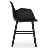 Stoel Normann Copenhagen Form Armchair Black Oak Black