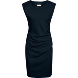 Kaffe - India Round-Neck Dress - Dames Jurk - Zwart - Katoen