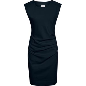 Kaffe - India Round-Neck Dress - Dames Jurk - Zwart - Katoen
