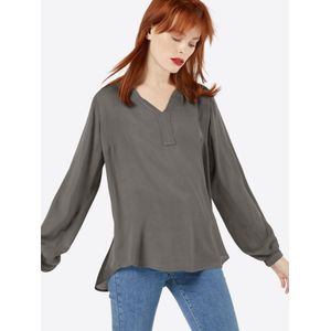 KAFFE - Amber - Damesblouse - Lange Mouwen - V-hals - 100% Viscose