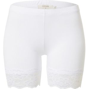 Cream Matilda Biker Shorts, Optical White, L Dames