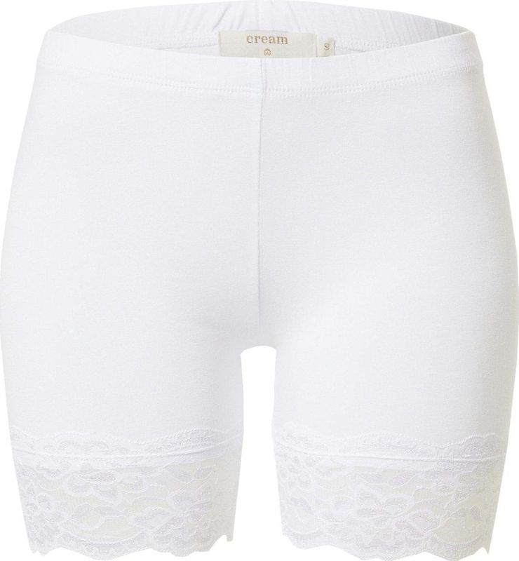 Cream Matilda Biker Shorts, Optical White, L Dames