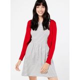 KAFFE Dames Bolero Gebreid Cardigan Sweater Cropped Open Front Dames, High Red, M