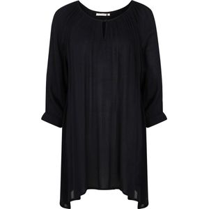 Blouse - Effen - Viscose - Losse Pasvorm - Lange Mouw