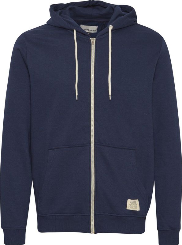 Blend - BHNOAH - Capuchonsweatvest - Blauw - Met Capuchon