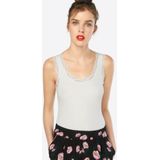 Cream - Top - Crème - Vanessa - Mouwloos - Normale Pasvorm