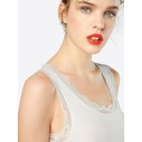 Cream - Top - Crème - Vanessa - Mouwloos - Normale Pasvorm