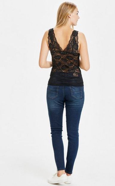 Cream, Dames, Tops, Zwart, Maat: L