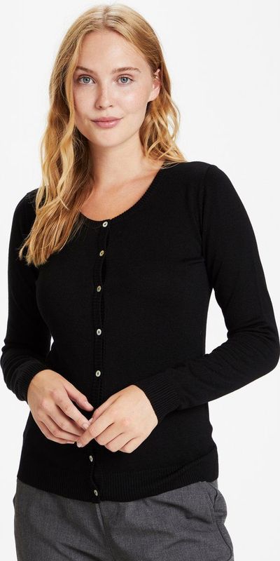 Gebreide Trui - Effen - Knitwear - Ronde Hals - Lange Mouw