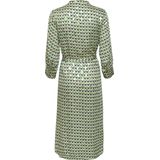 CU - Malin - Jurk - Viscose - Ronde Hals - 3/4 Mouw - Plooien