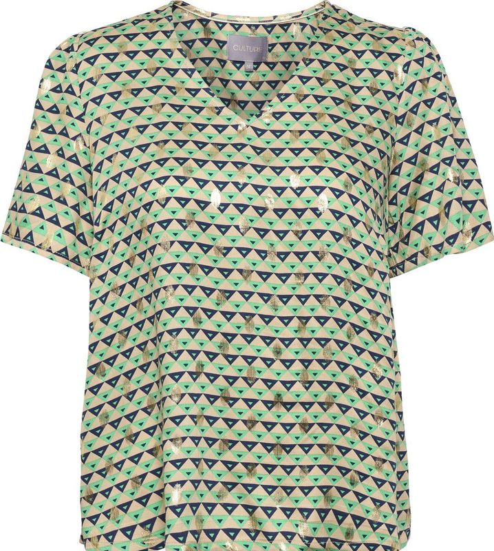 CULTURE - Malin - Blouse - Blauw - Katoen