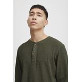 Longsleeve - Groen - Knoopsluiting - Lange Mouwen - Normale Pasvorm