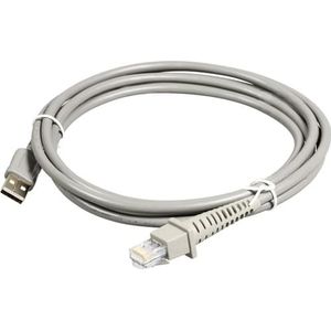 Datalogic - USB Type A Enhanced Kabel - Grijs - 2 Meter - Accessoire voor Barcodescanners